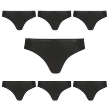 Load image into Gallery viewer, Modibodi Vegan Bikini 7 Pack Black Mixed