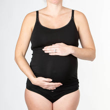 Load image into Gallery viewer, Modibodi Breastfeeding Singlet Black Leak Proof