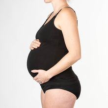 Load image into Gallery viewer, Modibodi Breastfeeding Singlet Black Leak Proof