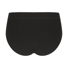 Load image into Gallery viewer, Modibodi Maternity Brief Black Light-Moderate Flatlay